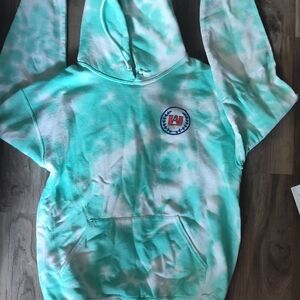 My Hero Academia Green and White Tie-Dye Hoodie